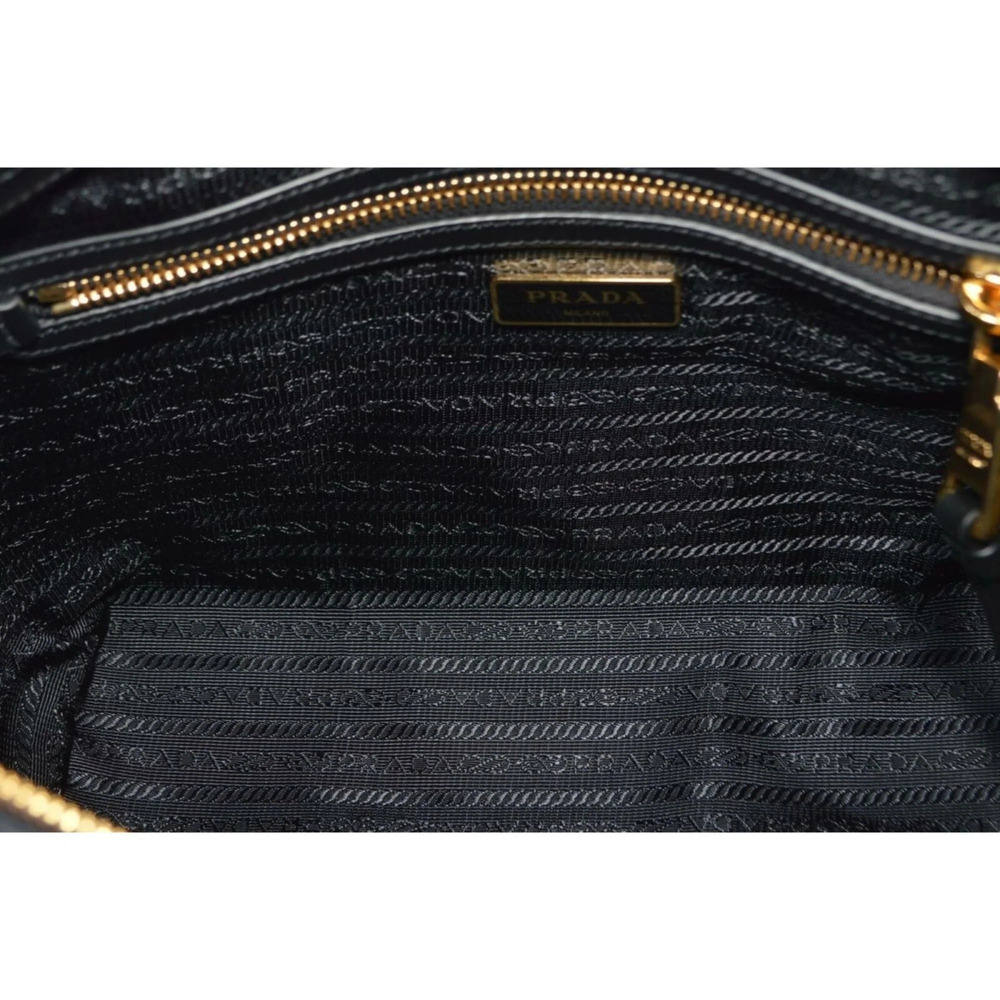 Prada Tessuto Nylon Black Leather Clochette Crossbody Tote - Picture 5 of 11